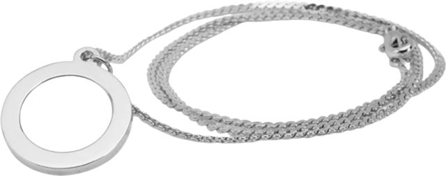 Utah Utes CSI Silver Pendant Necklace With Colored Medallion