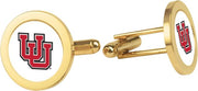 Utah Utes CSI Gold Cufflinks (Gift Boxed) with Colored Medallion - ONLINE ONLY