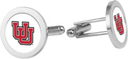 Utah Utes CSI Silver Cufflinks (Gift Boxed) with Colored Medallion - ONLINE ONLY