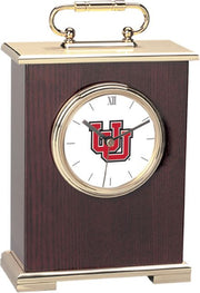 Utah Utes CSI Le Grande Carriage Clock with Colored Medallion - ONLINE ONLY