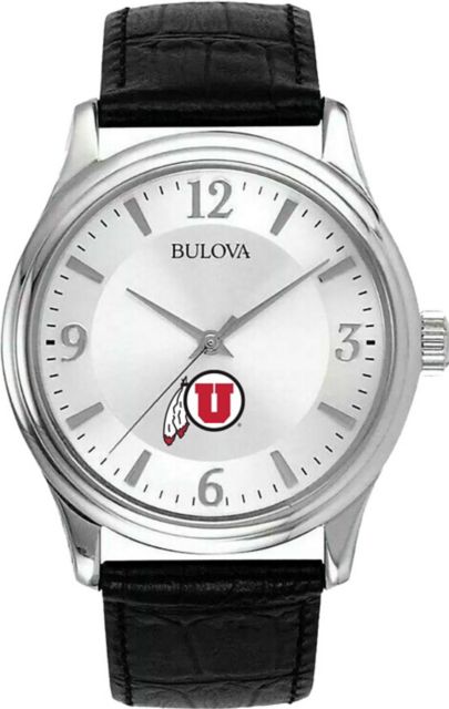 TCU 150 Years - Bulova Men's Silver-Tone Watch Leather Strap - ONLINE ONLY