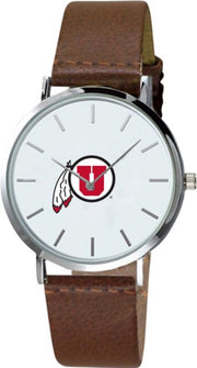 Utah Utes 40mm Men's Leather Watch - ONLINE ONLY