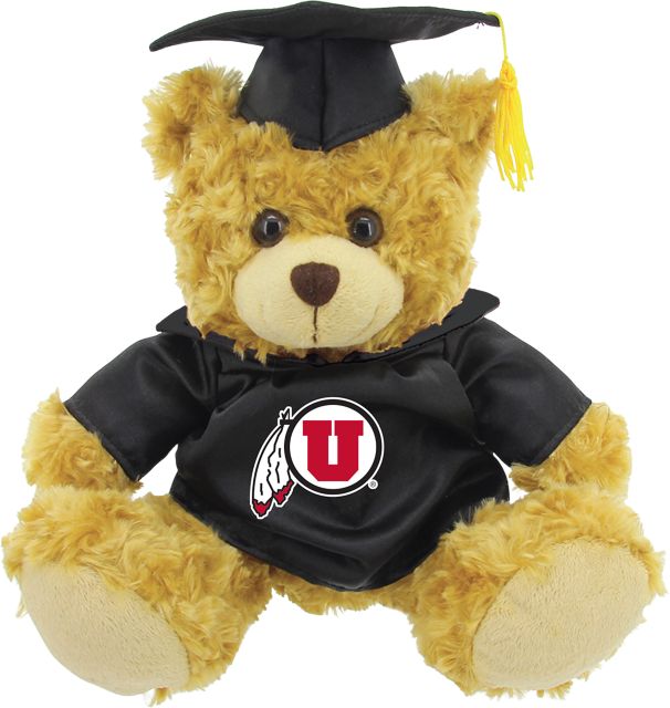 Utah Utes 12'' Graduation Plush Bear - ONLINE ONLY