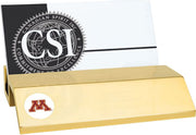 Minnesota Golden Gophers CSI Gold Card Holder with Colored Medallion - ONLINE ONLY