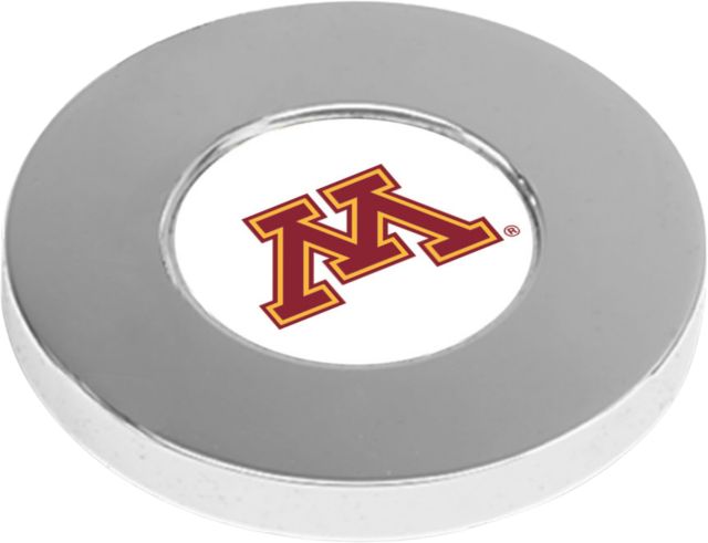 Minnesota Golden Gophers CSI Silver Paperweight (Gift Boxed) with Colored Medallion - ONLINE ONLY