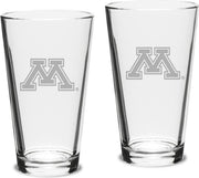 Set of 2 Crystal Mixing Glasses - 16 oz- ONLINE ONLY