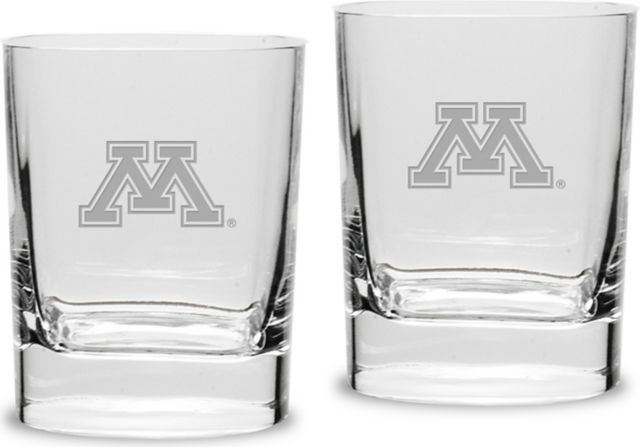Set of 2 Luigi Bormioli Rounded Square Double Old Fashion Glass - 11.75 oz- ONLINE ONLY