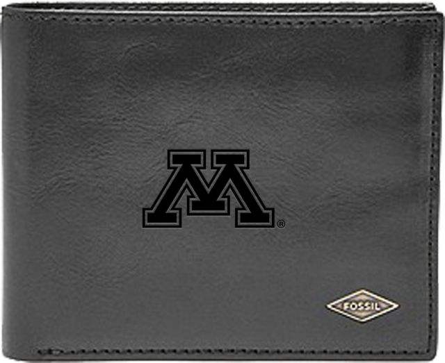 Fossil Leather Ryan RFID Flip ID Bifold - Black - ONLINE ONLY