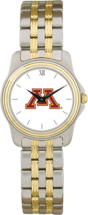 Minnesota Golden Gophers CSI Women's Two-Tone Wristwatch with Colored Medallion - ONLINE ONLY