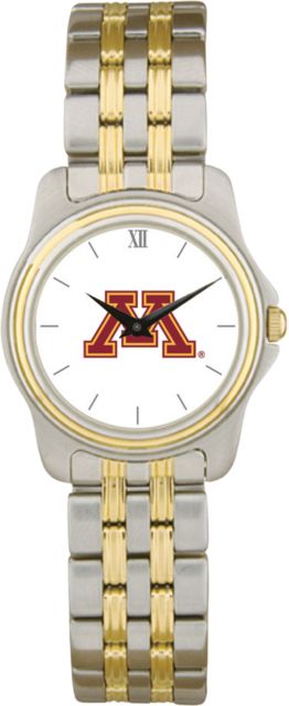 Minnesota Golden Gophers CSI Women's Two-Tone Wristwatch with Colored Medallion - ONLINE ONLY