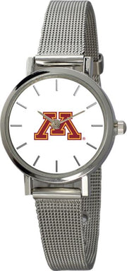 Minnesota Golden Gophers 28mm Ladies Stainless Steel Watch - ONLINE ONLY