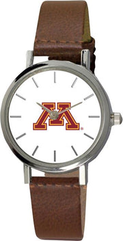 Minnesota Golden Gophers 28mm Ladies Leather Watch - ONLINE ONLY