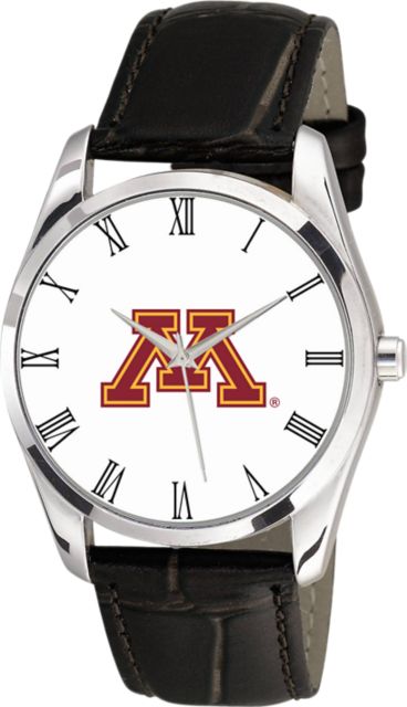 Minnesota Golden Gophers 36mm Men's Leather Watch - ONLINE ONLY