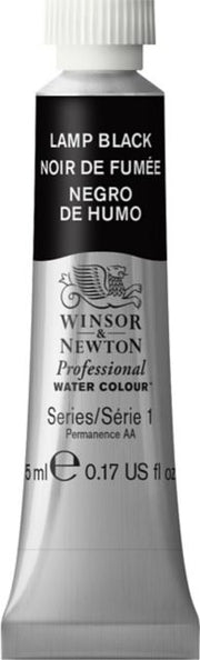 Professional Watercolor 5mL Lamp Black