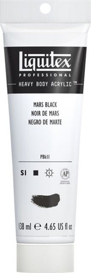 Heavy Body Acrylic 4.65oz Tube Mars Black
