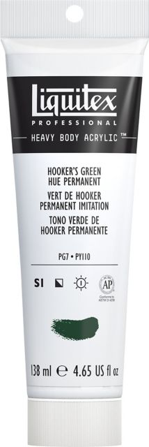 HB ACRYLIC 4.65OZ TUBE  HOOKERS GREEN HUE PERMNANET