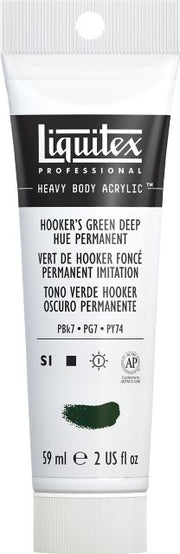 Heavy Body Acrylic 2oz Hookers Green Deep Hue Permanent