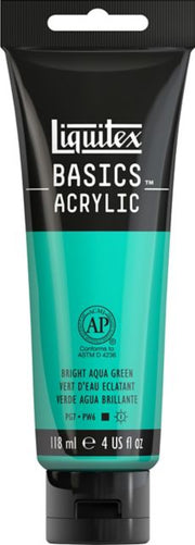 Basics 4oz Bright Aqua Green
