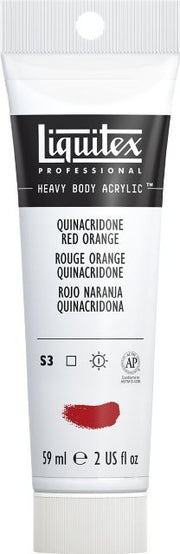 Heavy Body Acrylic 2oz Quinacrodone Red Orange