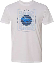 Saratoga Next Level White Suede Tee
