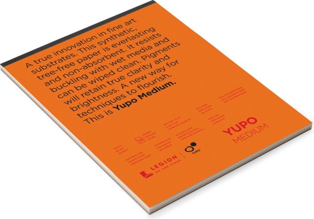 YUPO WHITE WATERCOLOR PAD 9X12 10 SHEETS