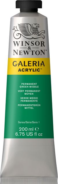 GALERIA ACRYLIC  200ML PERMANENT GREEN MEDIUM
