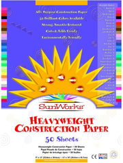 CONSTRUCTION PAPER SUNWORKS 9X12 ASSORTED 50 SHEETS