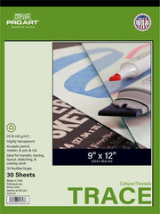 Pro Art 9x12 25-pound Trace Paper Tape Bound Pad 30/Sheets