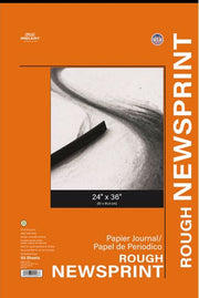Pro Art 24x36 32-pound Rough Newsprint Tape Bound Pad 50/Sheets