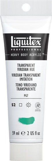 Heavy Body Acrylic 2oz Transparent Viridian Hue